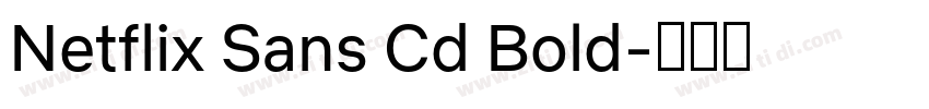 Netflix Sans Cd Bold字体转换